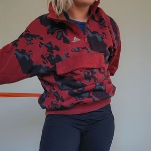 UNISEX medium quarter zip pullover unique pattern